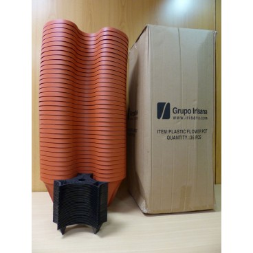 BOX 36 POTS TREBOL+ 36 ECOGARDEN SELF- IRISANA EG12.T GRIDS