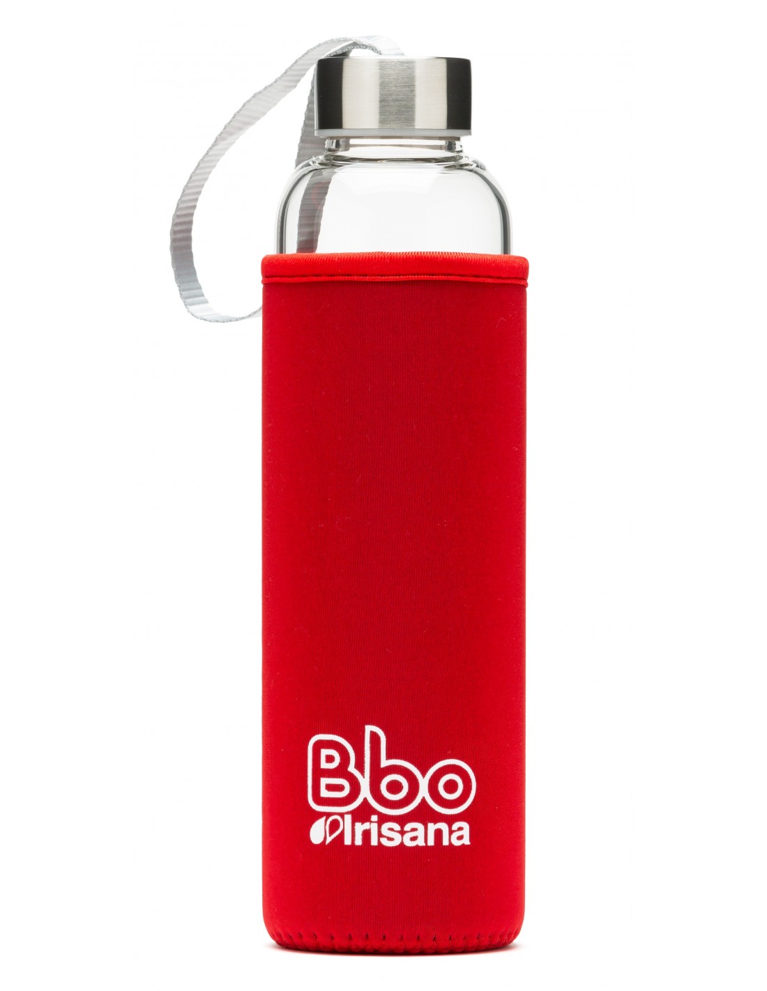 Botella termo reutilizable Bbo Irisana, 500 ml. de acero inoxidable, con  mosquetón de regalo