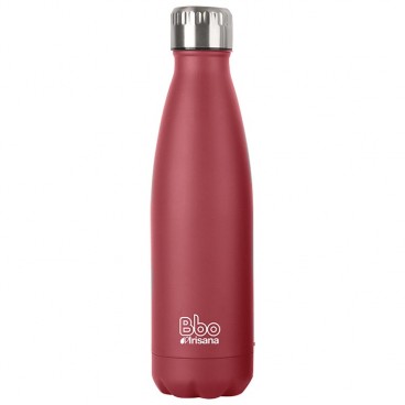 Botella termo Bbo Irisana con funda de neopreno. Acero inoxidable, 350 ml.