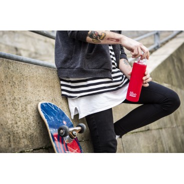 Bbo Irisana bottle made of borosilicate glass and silicone sleeve. 550 ml.