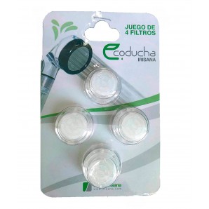 Filtro de partículas para Ecoducha Irisana. Blister de 4...