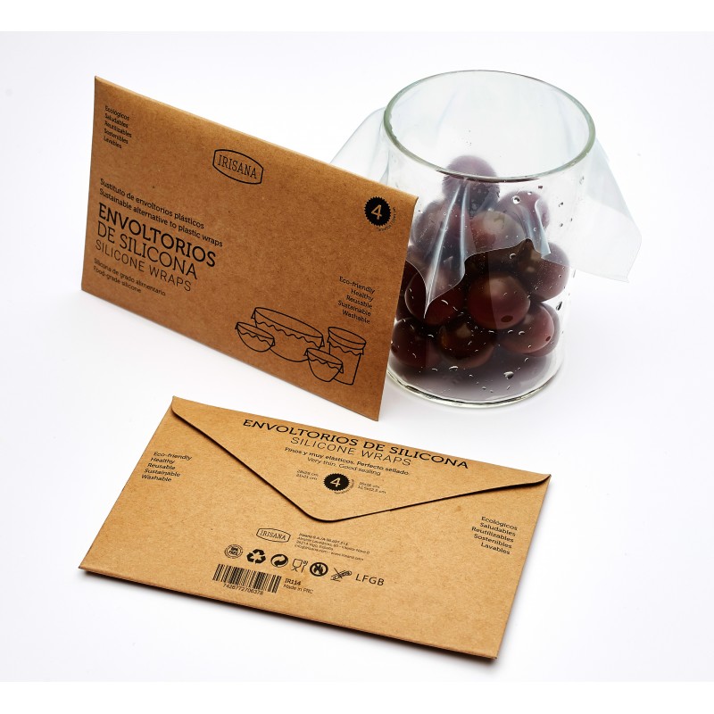 Irisana silicone reusable wrappers. 4...