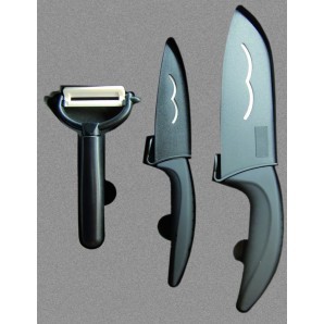 Estuche de cuchillos cerámicos y pelador Irisana 2