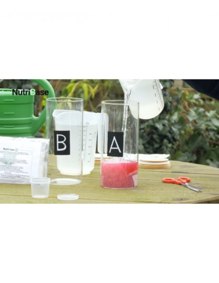 Fertilizante en polvo hidropónico. Nutribase A+B. Altamente soluble.