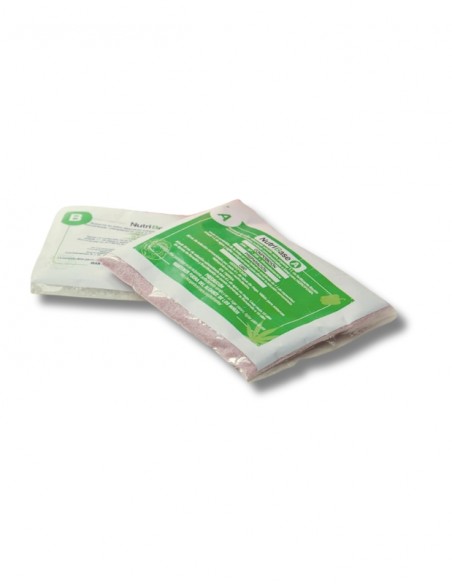 Fertilizante en polvo hidropónico. Nutribase A+B. Altamente soluble.