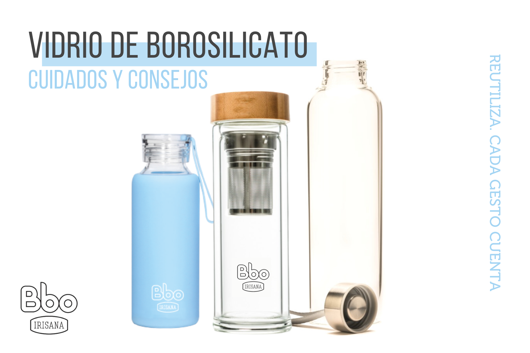 Consejos y cuidados para tu botella Bbo Irisana de vidrio de borosilicato