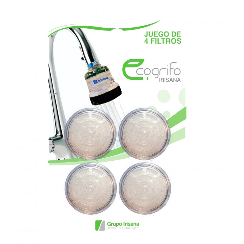 Filtros de Partículas Irisana - Blíster 4 unidades (Ecogrifo/Beauty/Mini/ AquaPet)