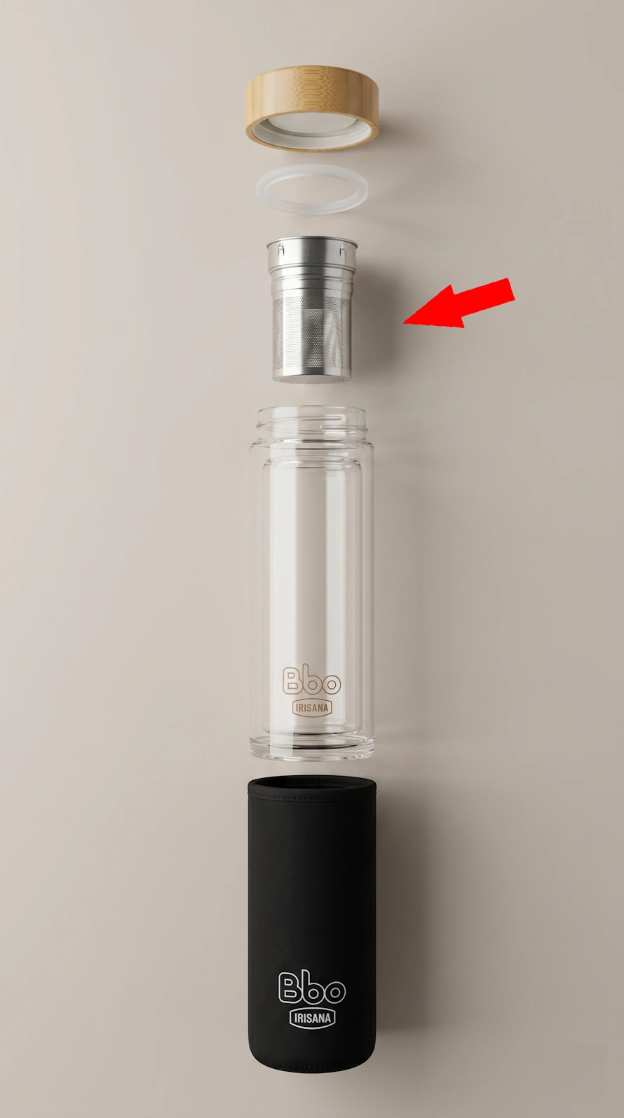 Repuesto Cestillo de Acero Inoxidable para Infusionador Bbo15 Irisana